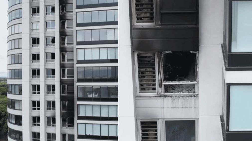 Así quedó el departamento donde se desató el fuego.