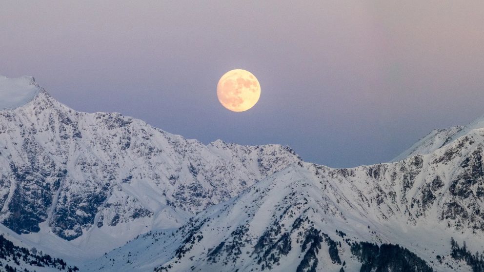 La Luna de Nieve se podrá ver en todo el país.