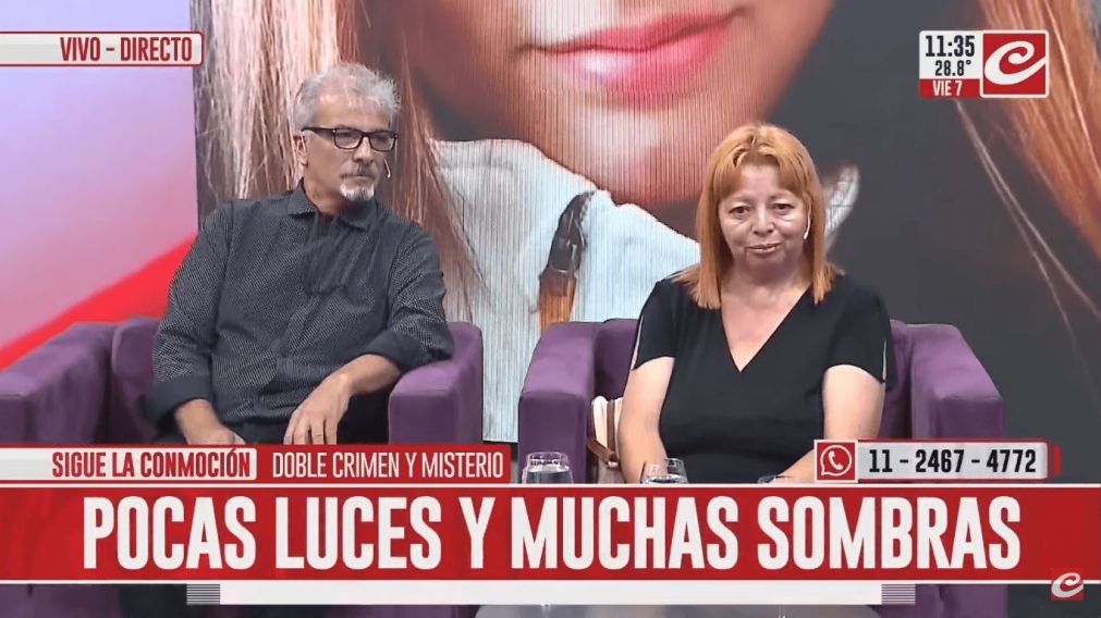 Los padres de Paloma Gallardo dialogaron con Chiche Gelblung en el estudio de Crónica HD.