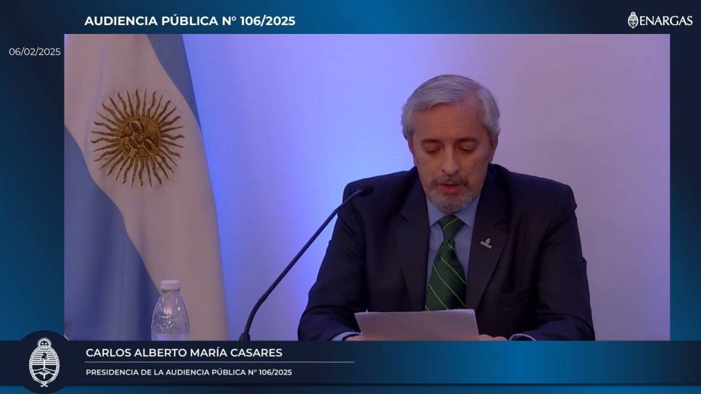 Se realiza la audiencia pública para definir las tarifas de transporte y distribución de gas.