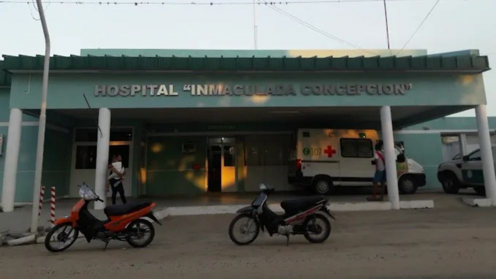 El hospital en el que fueron atendidos los afectados por la intoxicación alimentaria (Gentileza LT7 Noticias).