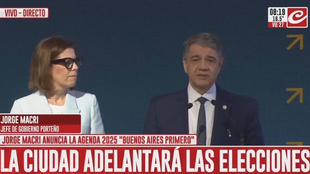 Jorge Macri anunció el desdoblamiento de las elecciones en la Ciudad de Buenos Aires.