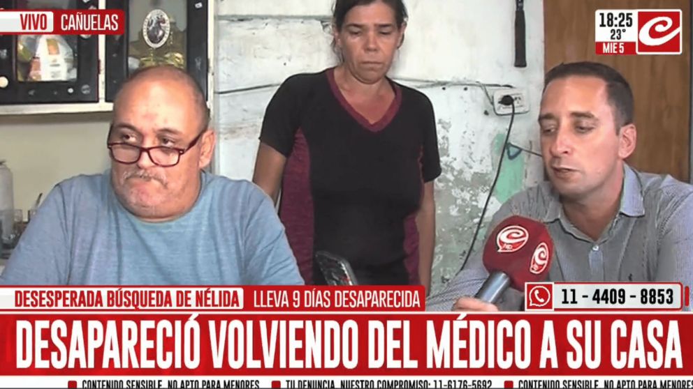 Nélida lleva 9 días desaparecida.