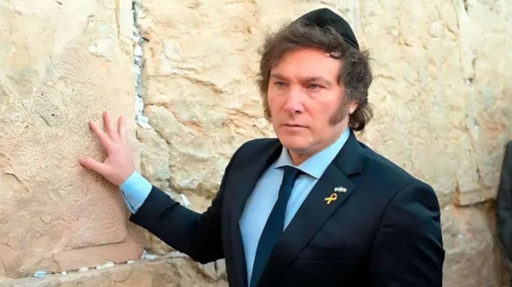 Javier Milei en su última visita a Jerusalén.