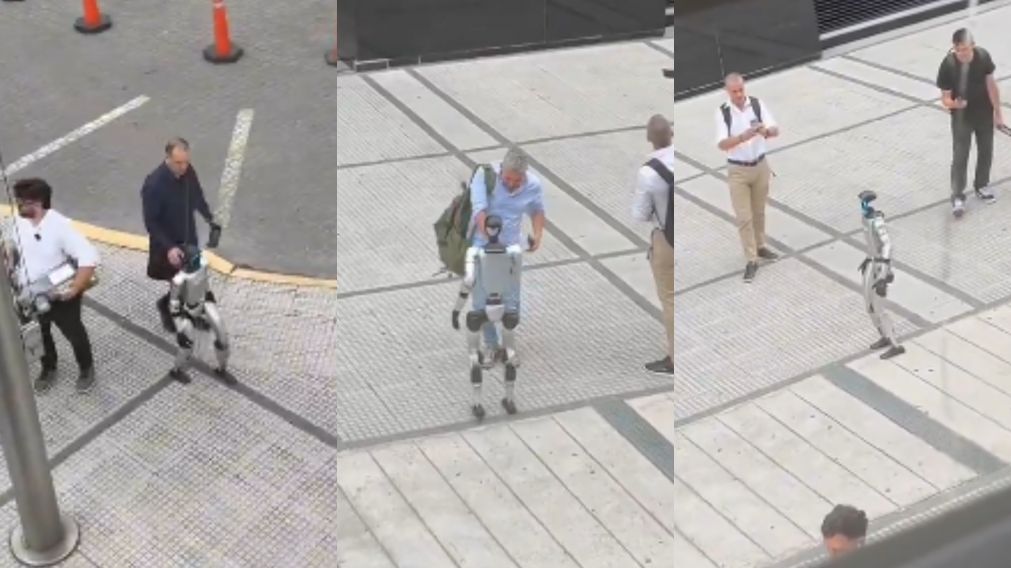 El robor humanoide que interactúa con la gente.