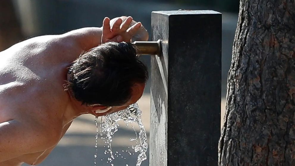 La sensación térmica rozó los 40 grados esta tarde.