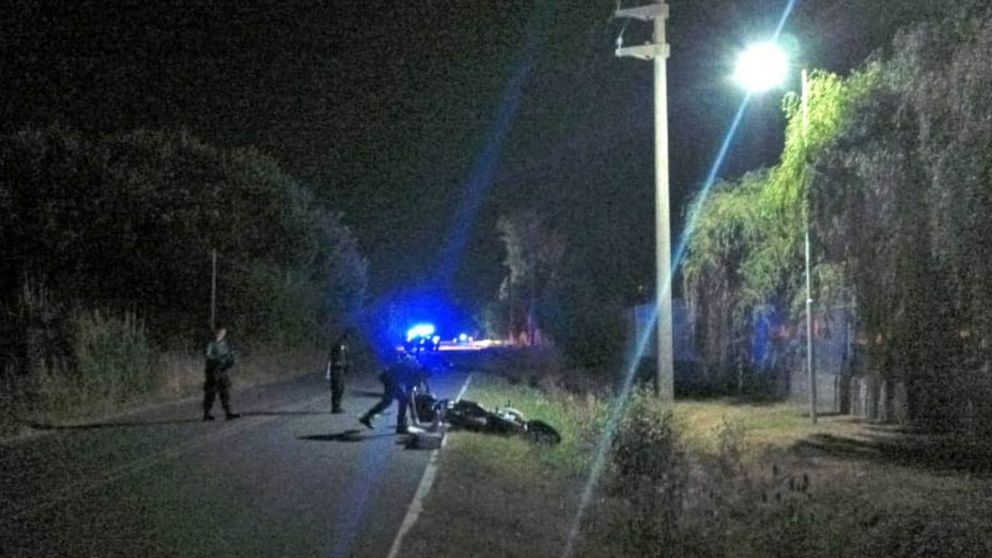 La escena del hecho que terminó con un delincuente abatido. (Gentileza Infocañuelas)