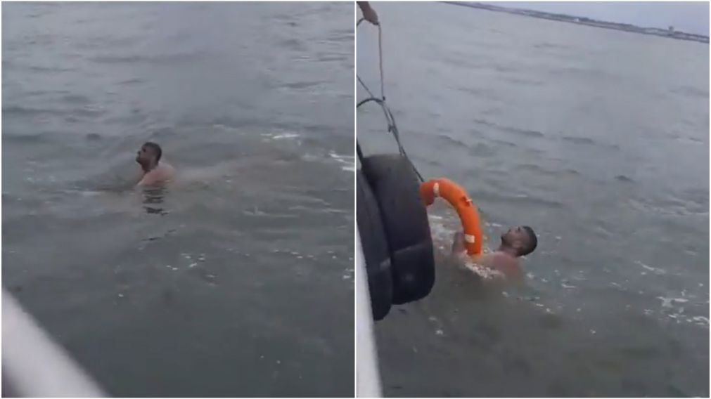Un hombre fue rescatado en Mar del Plata.