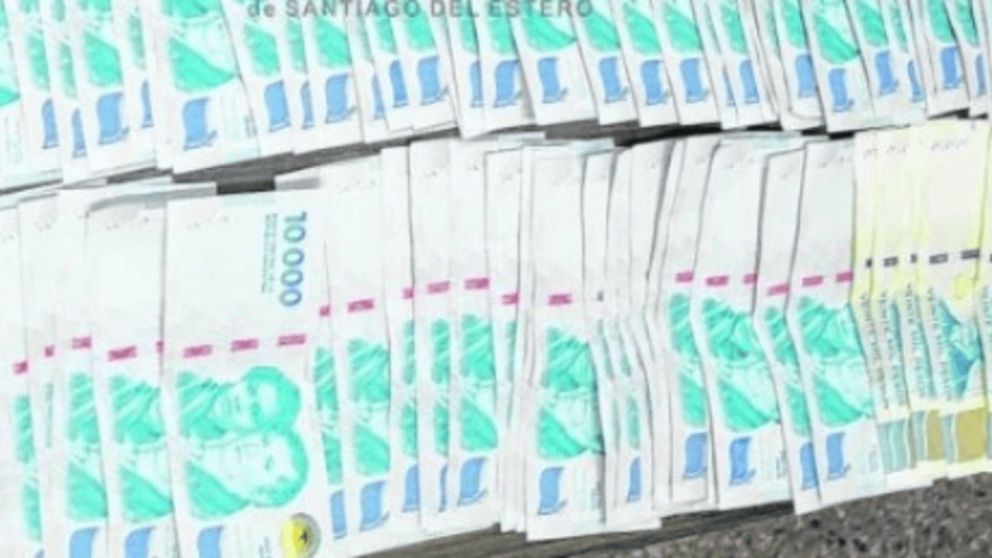 Una parte del dinero quedó secuestrado (Gentileza Nuevo Diario Web).