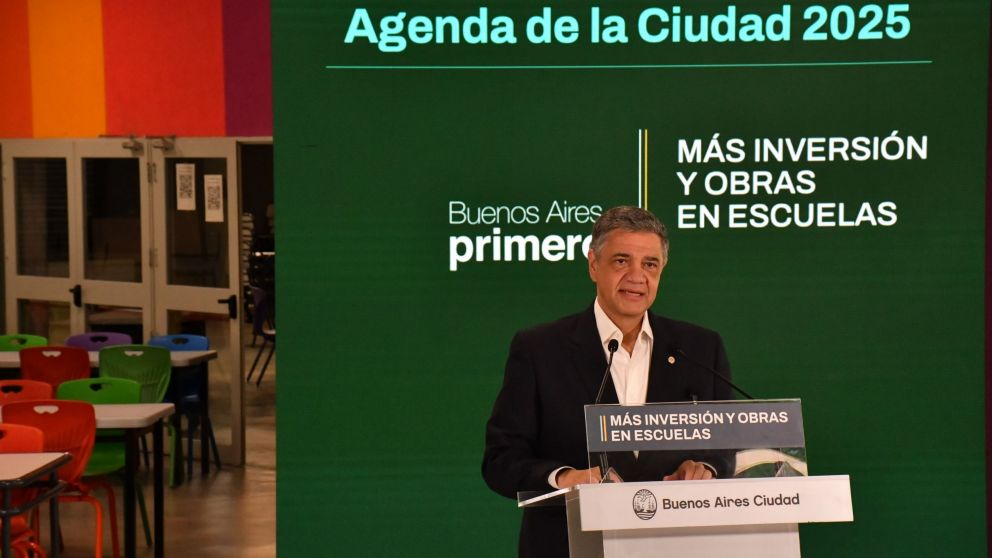 Jorge Macri presentó una fuerte inversión en educación de más de $145 mil millones.