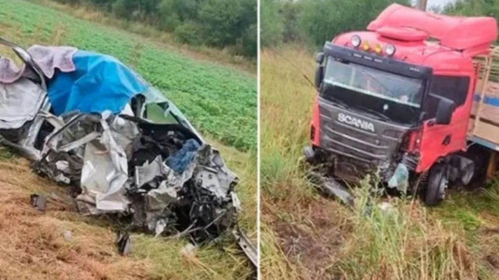 Trágico choque en Corrientes dejó tres muertos.