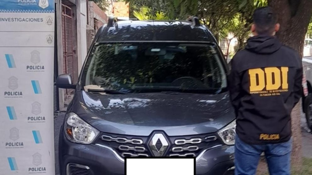Esta es la camioneta que fue incautada por las autoridades durante la requisa.