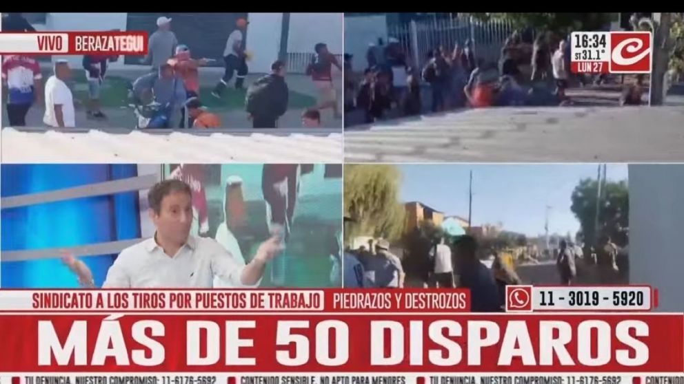 Feroz tiroteo y batalla campal entre facciones de la UOCRA: vecinos denuncian que el Municipio liberó la zona.