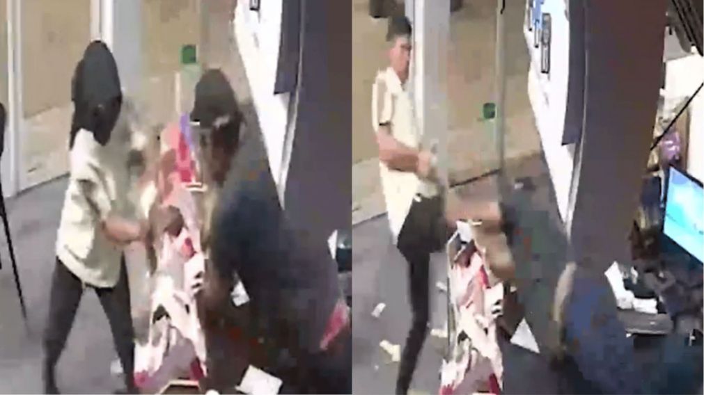 El trabajador de la estación evitó el robo con valentía: en segundos desarmó al ladrón, quien lo apuntó con una escopeta para intentar "afanarlo" (Captura video).