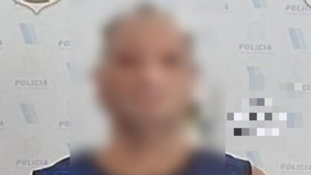 Este es el individuo, de 46 años, que fue apresado por los investigadores policiales.