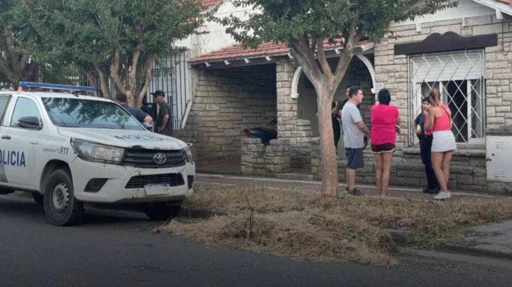 La vivienda donde fue encontrada la jubilada sin vida.