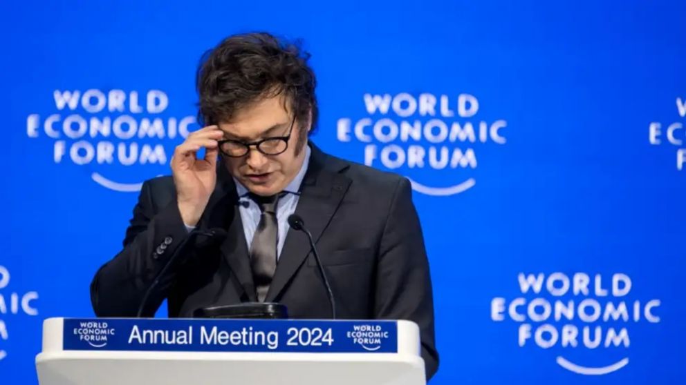 Agenda completa del presidente Javier Milei en Suiza.