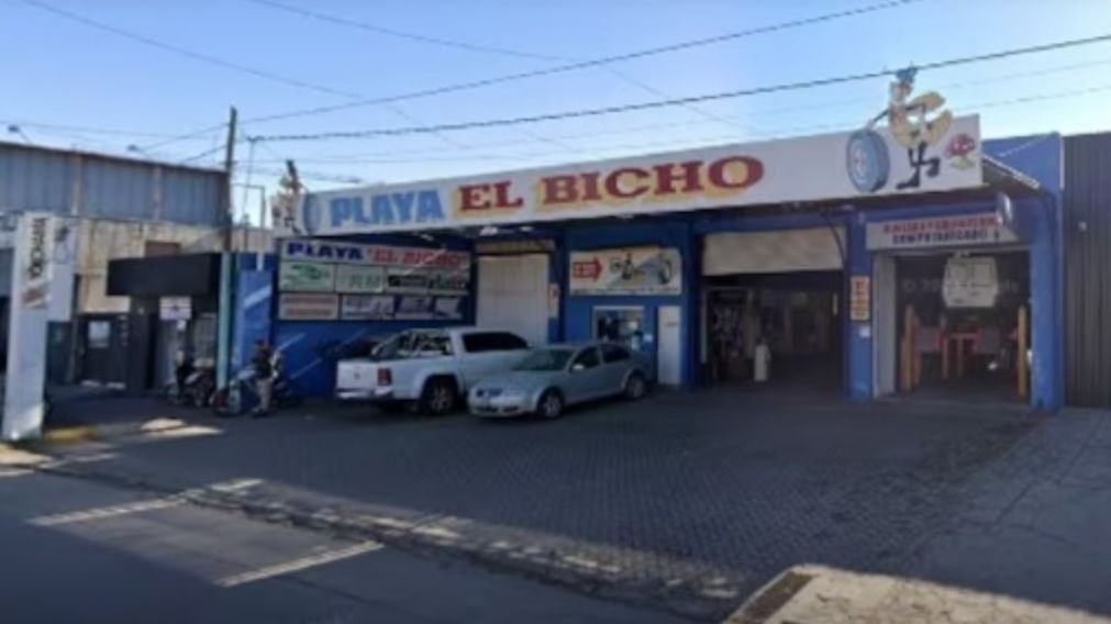 El taller mecánico en el que ocurrió la tragedia (Gentileza La Voz).