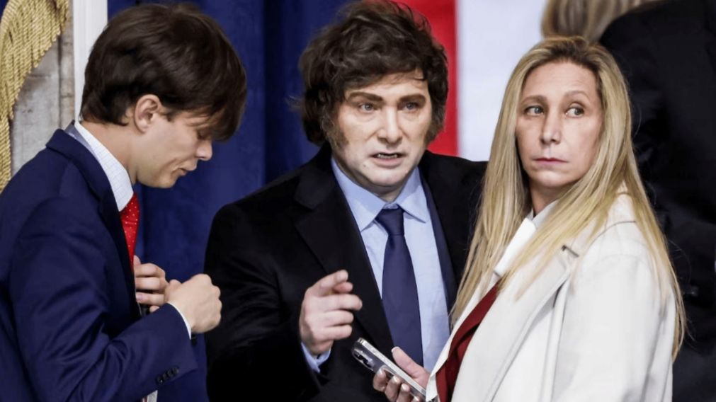 Javier Milei y Karina Milei en el Capitolio para la ceremonia en la que asumió Donald Trump. (Foto: Reuters)