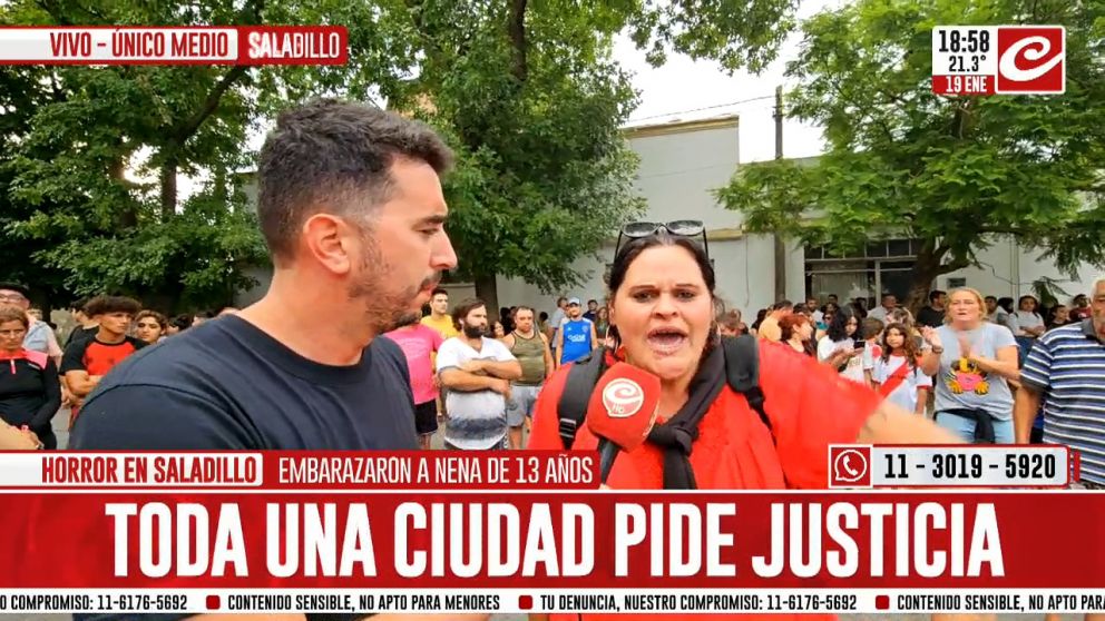 Bronca en Saladillo.