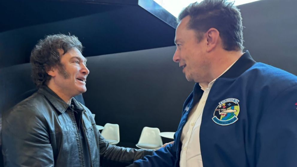 Elon Musk y Javier Milei.