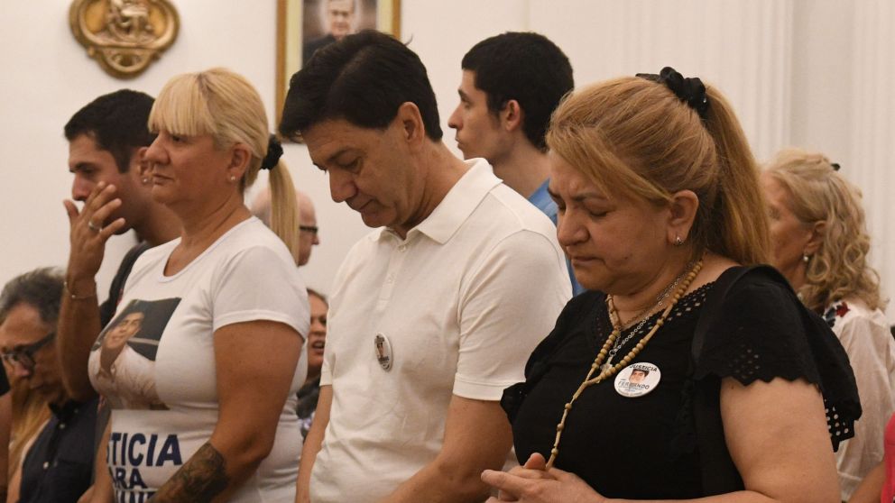 Realizan misa por la memoria de Fernando Báez Sosa (Crónica/Pablo Villan).