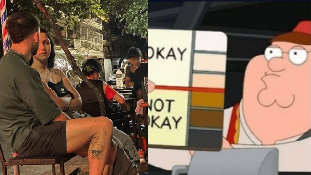 El momento fue compartido por un usuario de las redes y los comentarios no tardaron en llegar (Captura X).