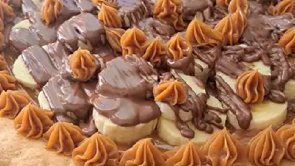 Tarta banana split: una opción que le gusta a todos.