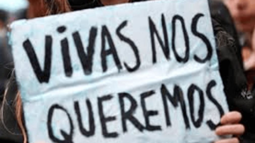 Uno de los carteles en las marchas de Ni Una Menos.