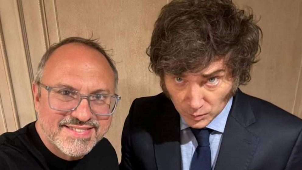 Javier Milei celebró la incorporación de Diego Valenzuela a La Libertad Avanza.