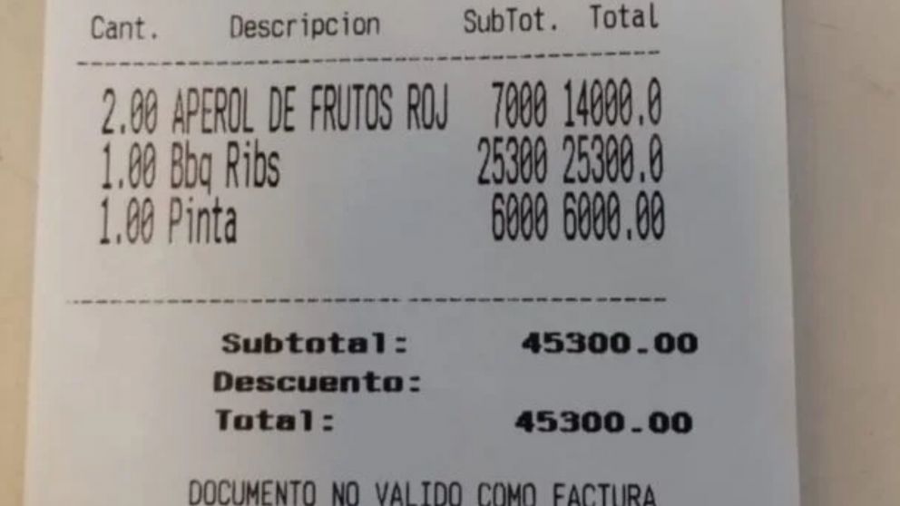 Pidió la cuenta y aplicó el "paga Dios".