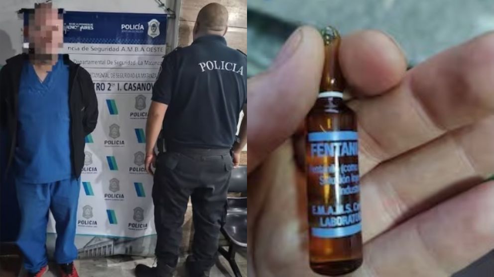 Enfermero detenido por robar fentanilo del hospital.