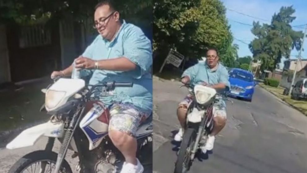 El agente de tránsito fue viral en las redes sociales (Captura de video).