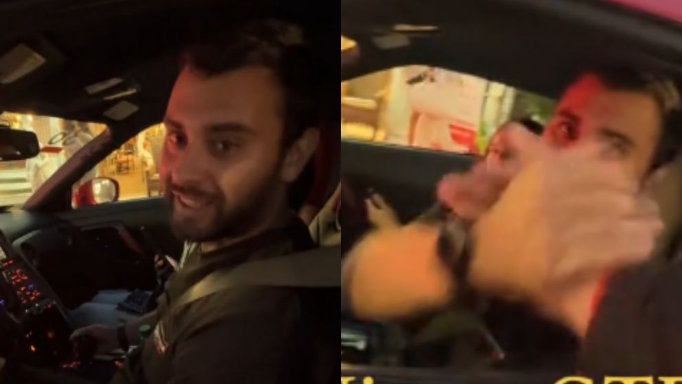 El tiktoker que es conocido por fotografiar autos de lujo.