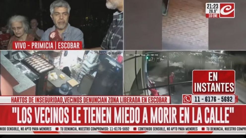 Denuncian inseguridad en Escobar.