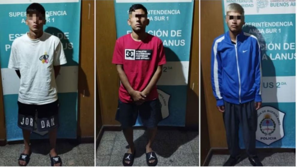 Los tres detenidos -de 18, 21 y 24 años-detenidos.