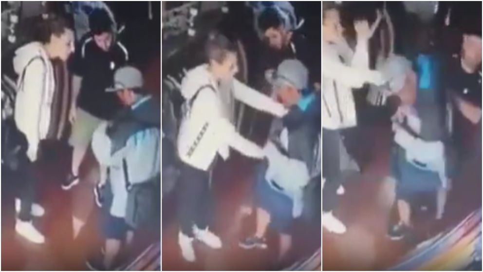 El delincuente recibió una trompada en el rostro, y un zapatillazo en la cabeza.