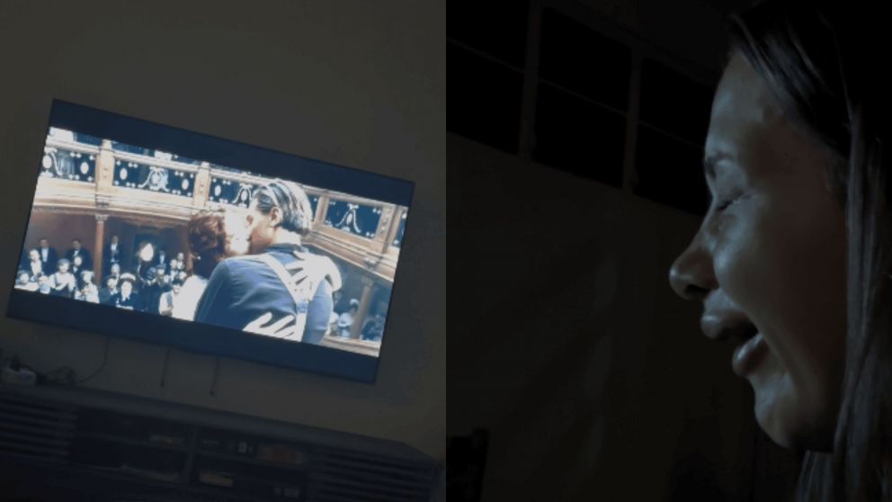 La joven rompi� en llanto al ver el final de la pel�cula dirigida por James Cameron (Captura TikTok).