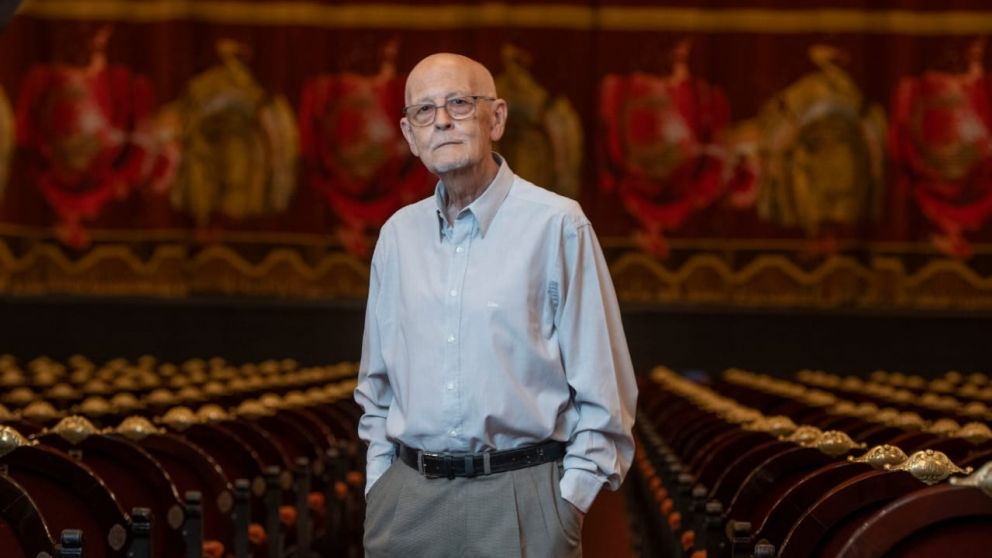 Enrique Bordolini, el más grande director escenotécnico del Teatro Colón. FOTOS: ARNALDO COLOMBAROLI/ JEFE DE ARCHIVO AUDIOVISUAL DEL TEATRO COLÓN