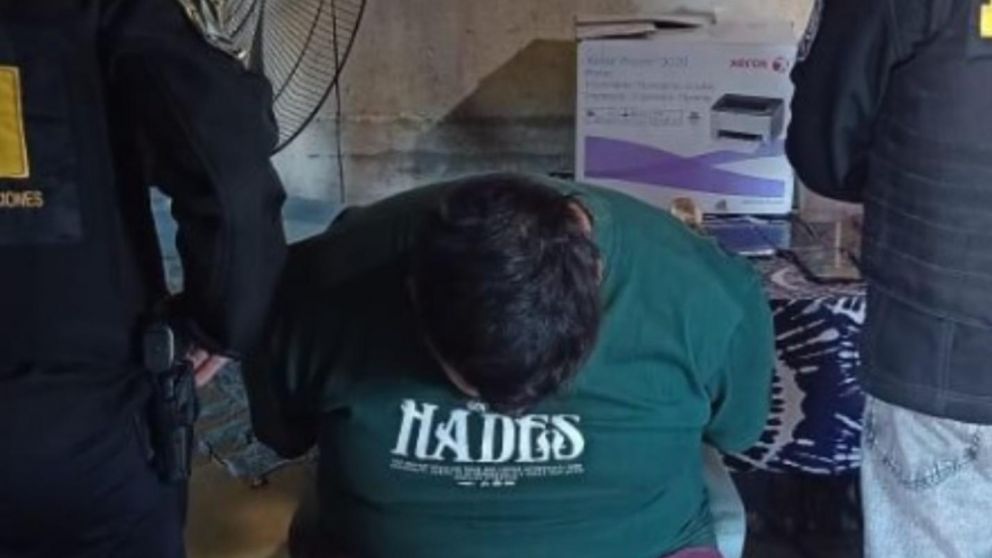 Este es el sujeto que result� detenido por las autoridades.