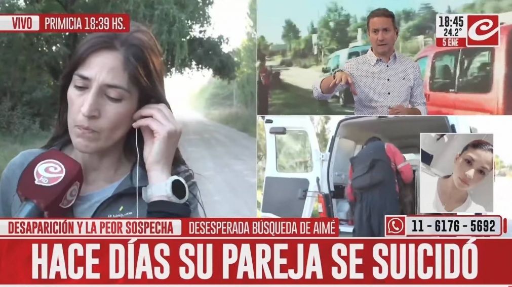 Desesperada búsqueda de Aimé Castillo, una joven de 23 años que se desempeña como bombera voluntaria.