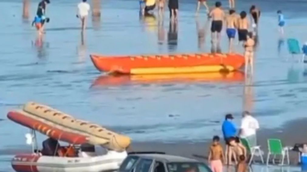 Caos en el balneario tras el grave accidente.