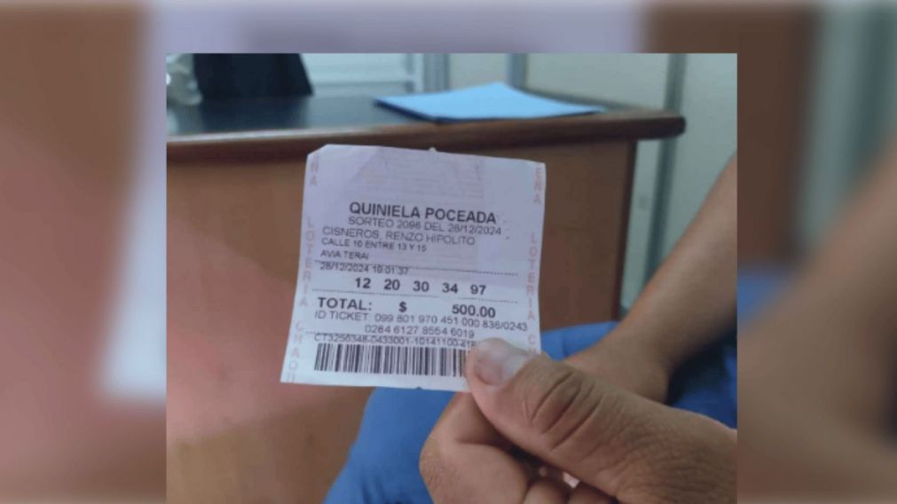 El ganador de la Quiniela Poceada de Chaco arranca el 2025 con una increíble fortuna en su cuenta.