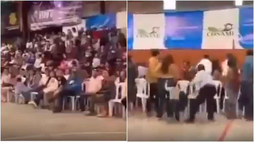 El episodio quedó registrado en un impactante video.