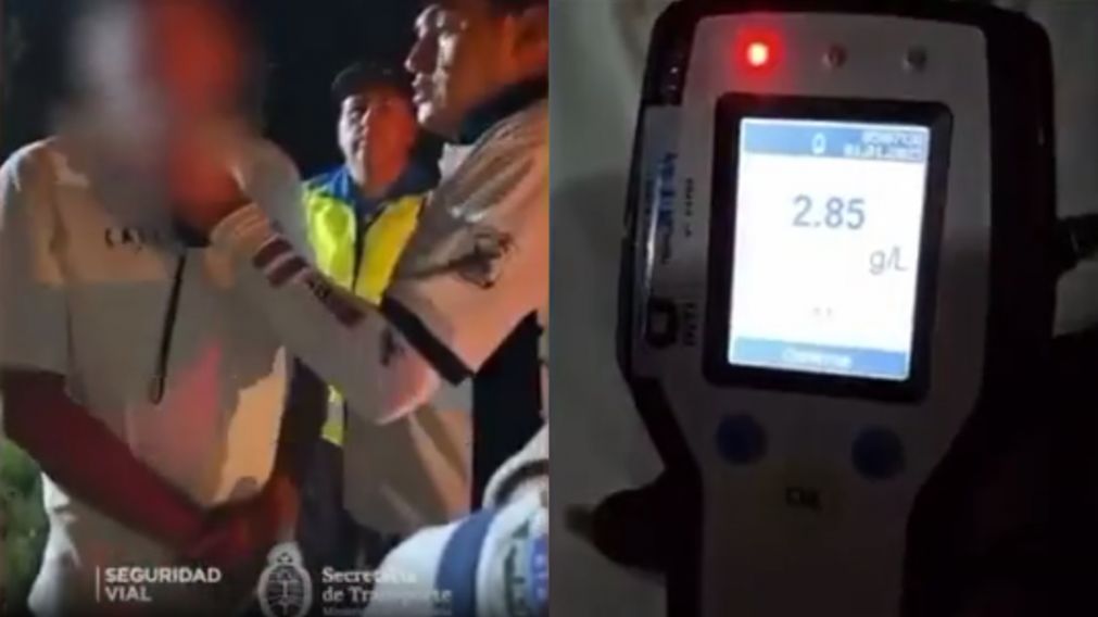 Un automovilista rompió el récord en el test de alcoholemia de Año Nuevo (Gentileza ANSV).