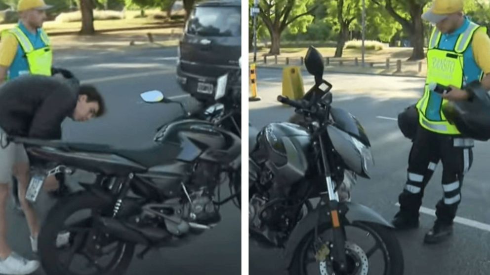 Le dio negativo el test de alcoholemia, pero a su acompa�ante no: le retuvieron la moto, el registro y lo multaron