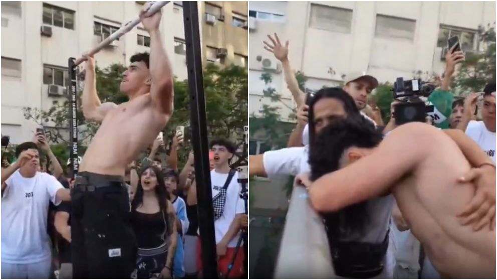 Gero Arias superó el reto y festejaron todos sus seguidores.