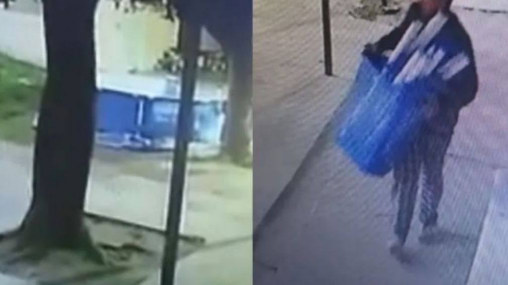 Parte del episodio fue registrado por una cámara de seguridad (Gentileza Hola Salta).