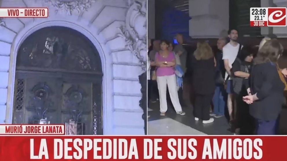 El velatorio de Jorge Lanata se realiza en la Casa de la Cultura.