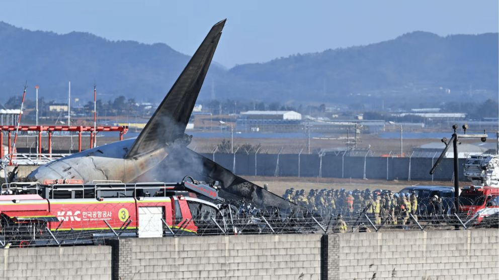 El accidente de avión que dejó 29 muertos en Corea del Sur se produjo este sábado por la noche, domingo por la mañana en el país asiático (Imagen: (AP/Lee Young-ju/Newsis)